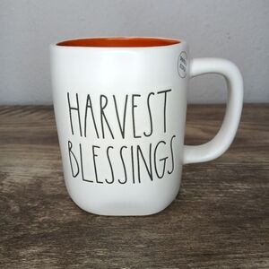 Rae Dunn Harvest Blessings Pumpkin Double Sided Coffee Mug